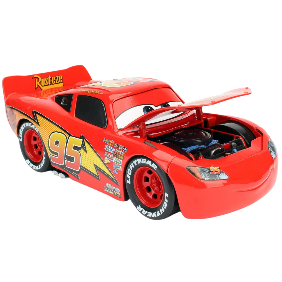 Lightning McQueen with Tire Rack - Cars 3 Jada Die-Cast