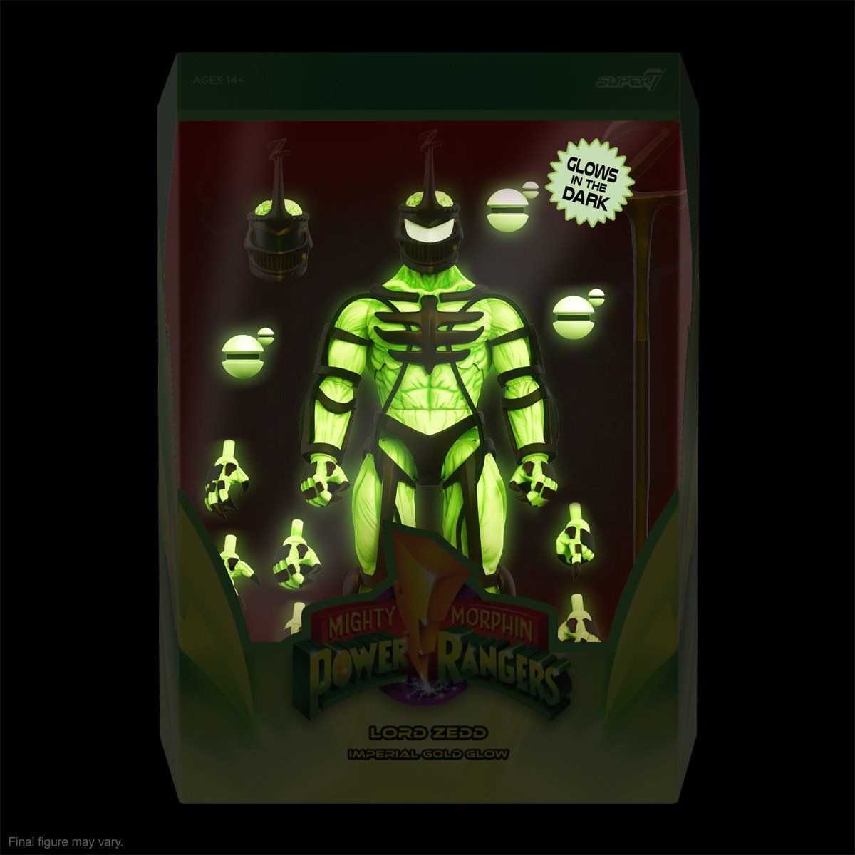 Lord Zedd (Imperial Gold Glow) Ultimates! - Power Ranger Mighty Morphin Super7 SDCC 2024