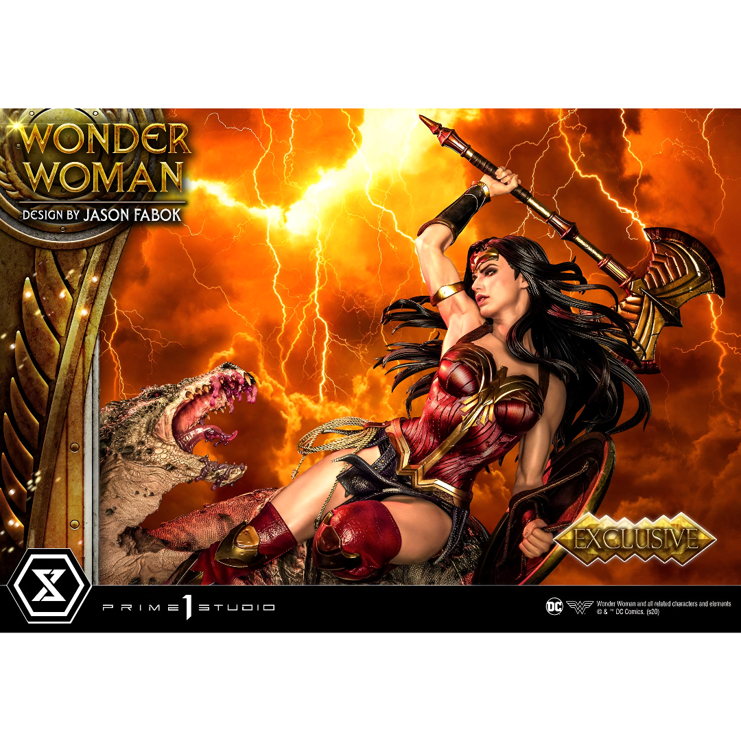 Wonder Woman vs Hydra By Jason Fabok Ex Bonus - Dc Comics: Wonder Woman Museum Masterline Prime 1 Studios