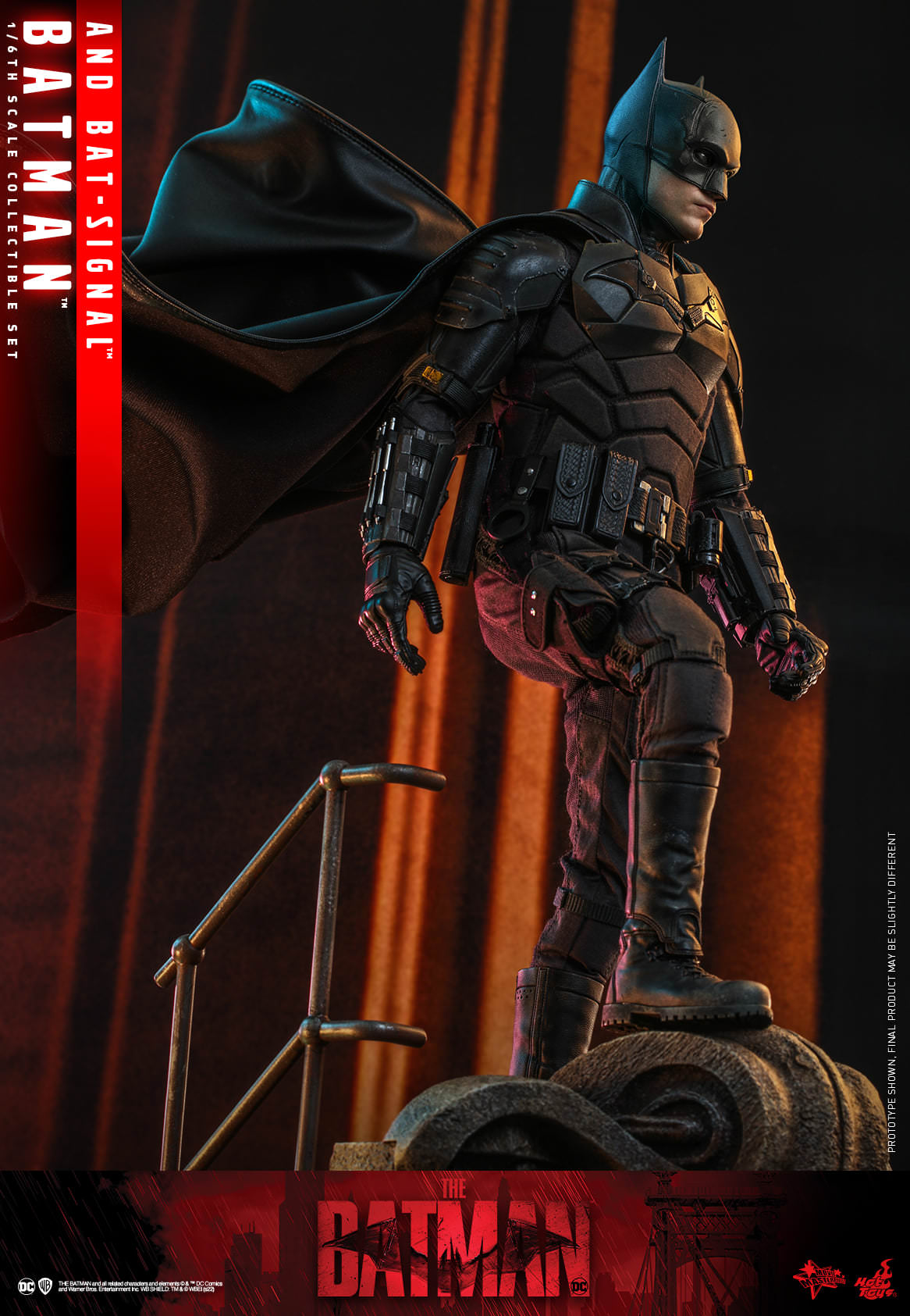 The Batman con Batiseñal 1/6 - The Batman Dc Hot Toys