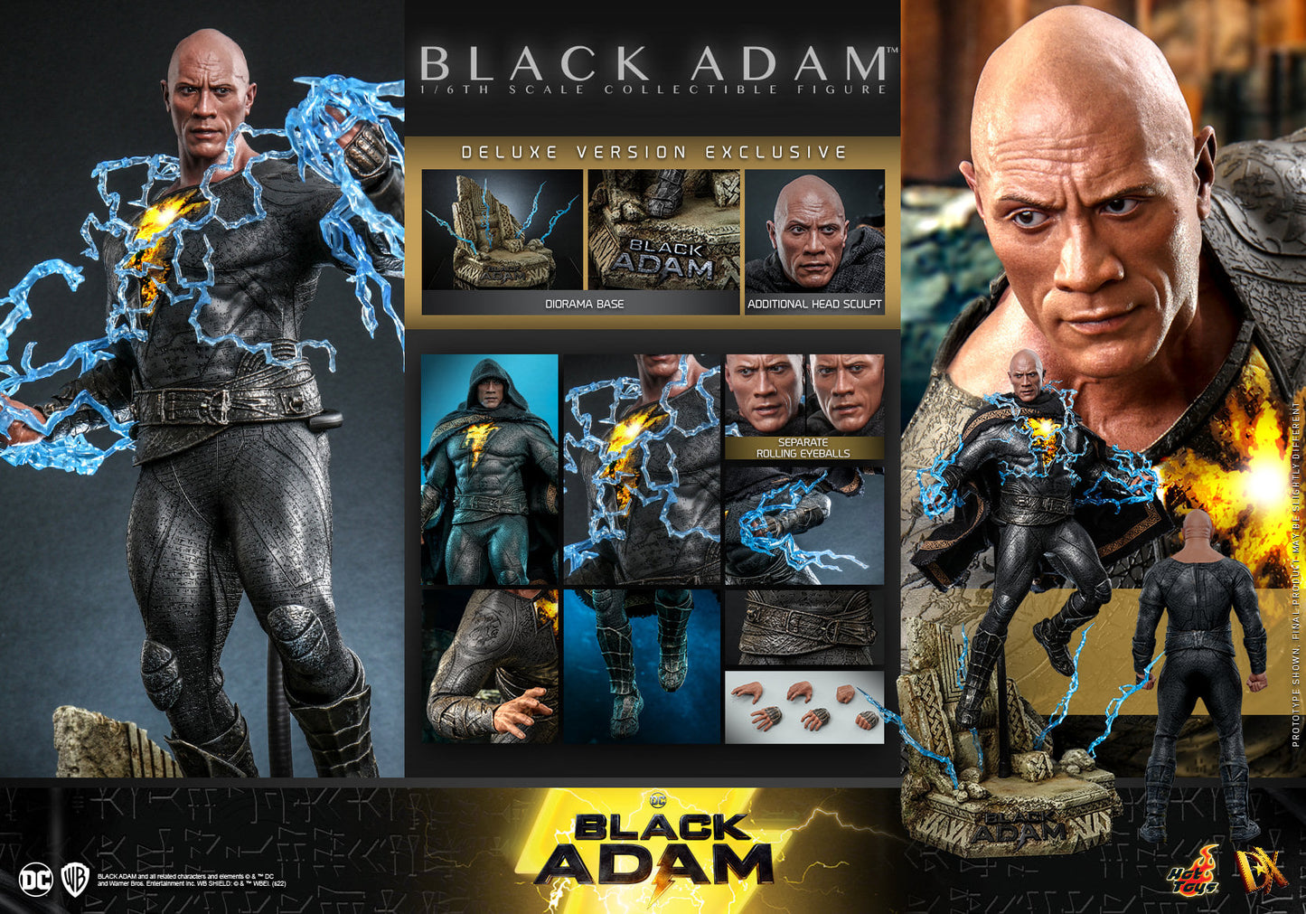 Black Adam (Dx Series) Deluxe Version 1/6 - Dc: Black Adam Hot Toys