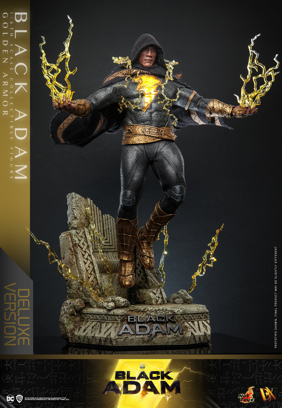 Black Adam Golden Armor (Dx Series) Deluxe Version 1/6 - Dc: Black Adam Hot Toys