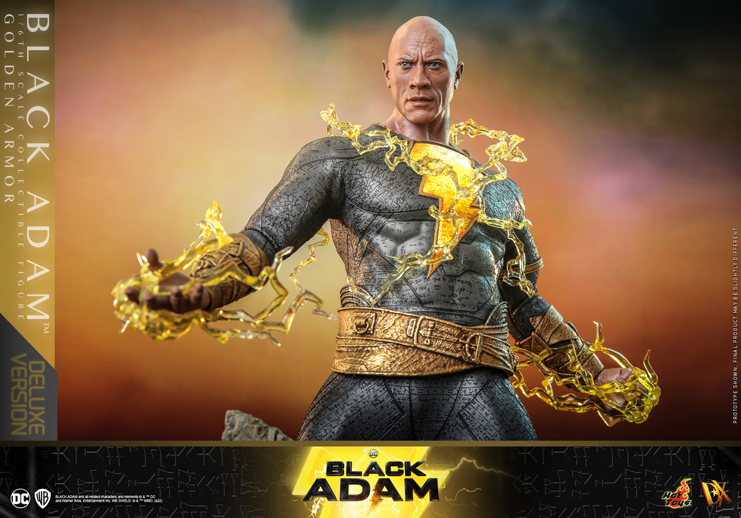 Black Adam Golden Armor (Dx Series) Deluxe Version 1/6 - Dc: Black Adam Hot Toys