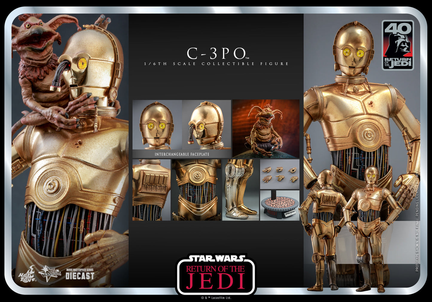 C-3PO 1/6 - Star Wars: the Return of the Jedi Hot Toys