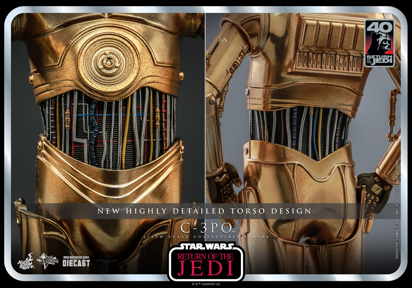 C-3PO 1/6 - Star Wars: the Return of the Jedi Hot Toys