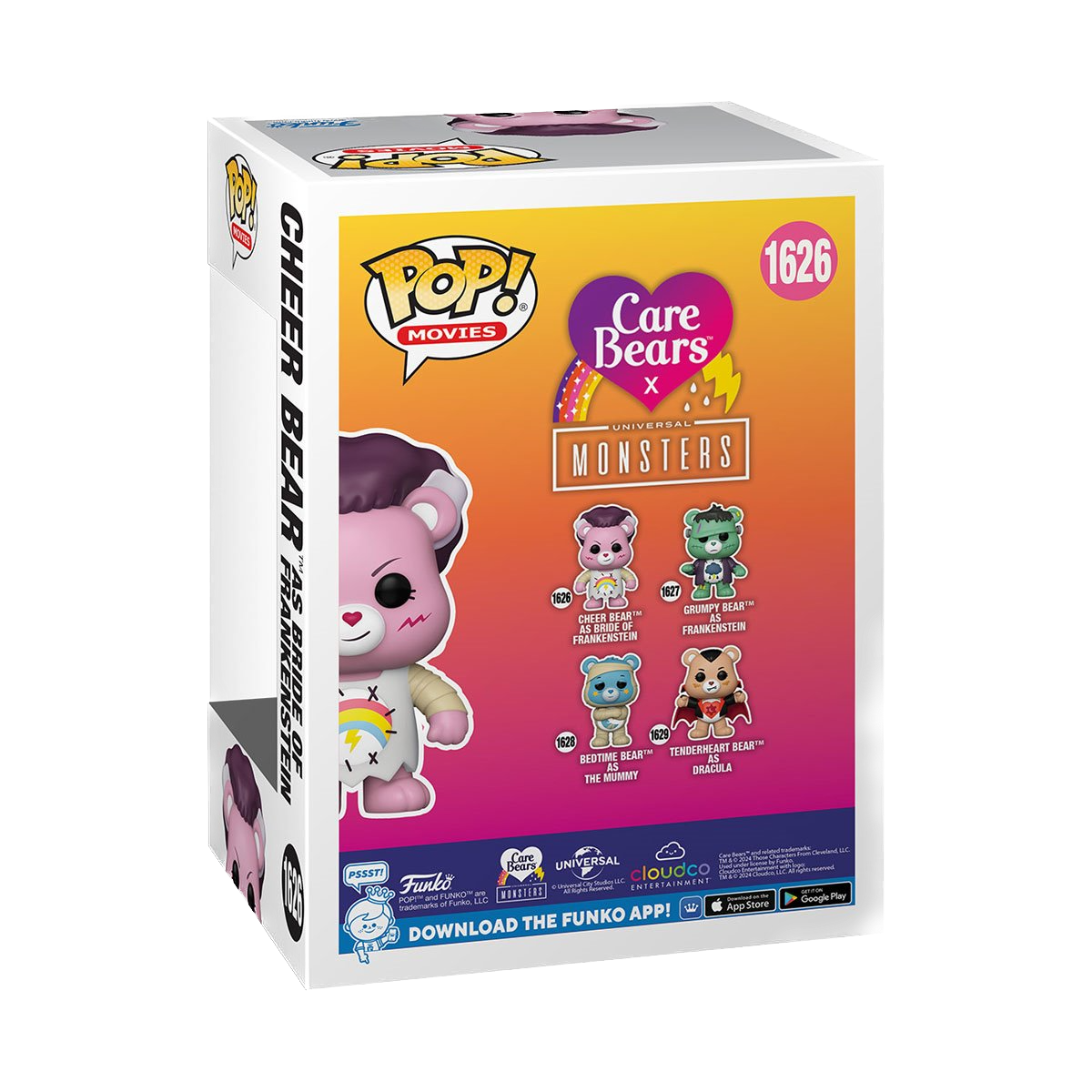 Cheer Bear as Bride of Frankenstein 1626 - Funko Pop! Care Bears x Universal Monsters