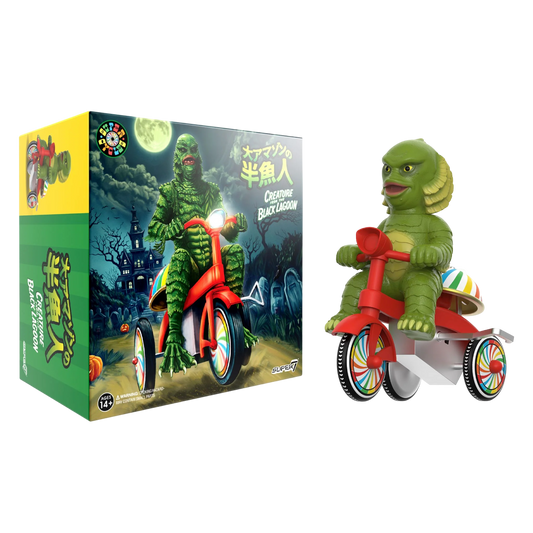 Creature From Black Lagoon (Light Green w/ Red Trike) - Universal Monsters Super Cycles Super7 SDCC 2024