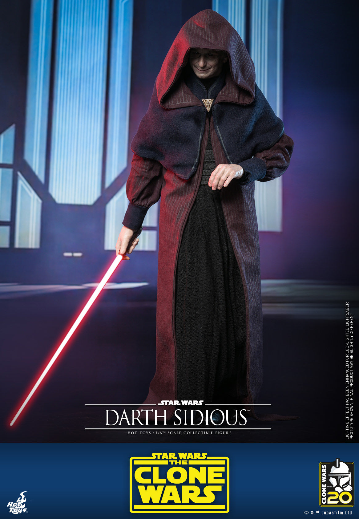 Darth Sidious 1/6 - Star Wars: The Clone Wars Hot Toys
