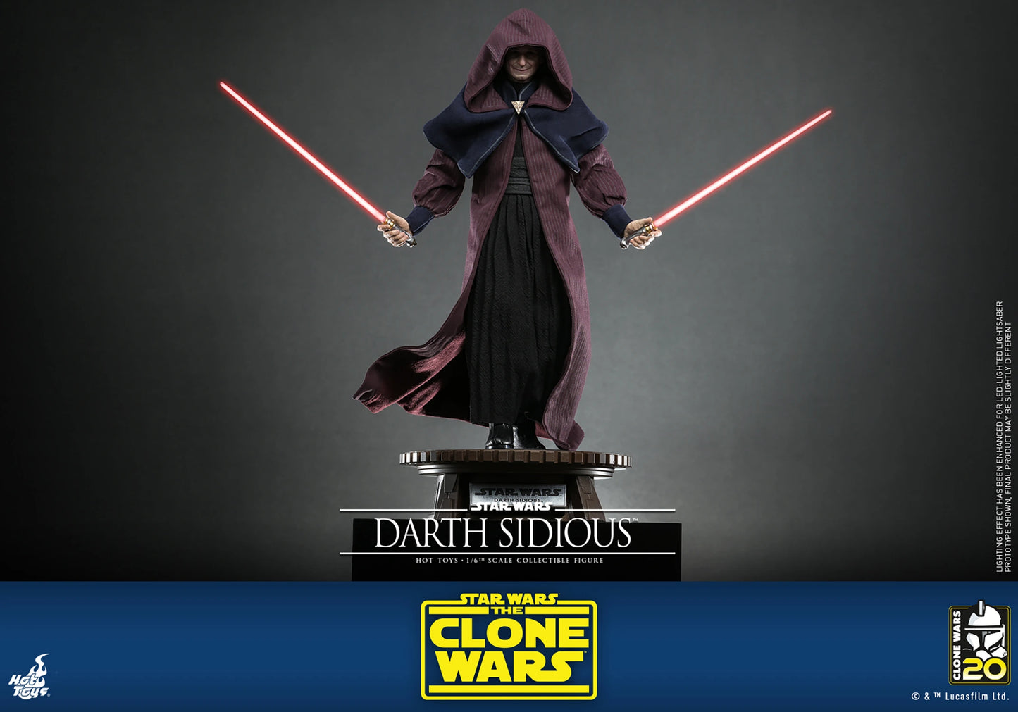 Darth Sidious 1/6 - Star Wars: The Clone Wars Hot Toys