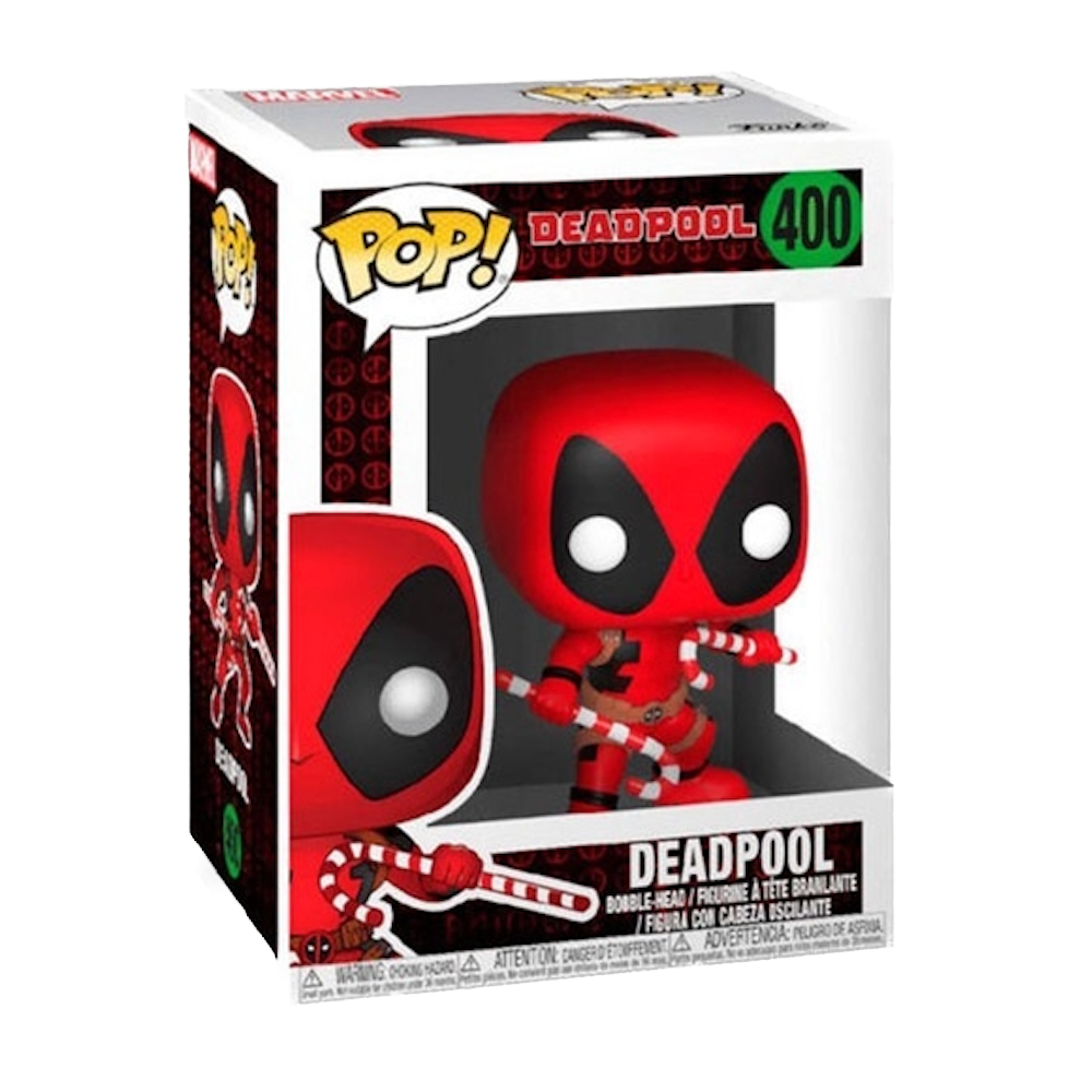 Deadpool with Candy Canes 400 - Funko Pop! Marvel: Holiday Deadpool