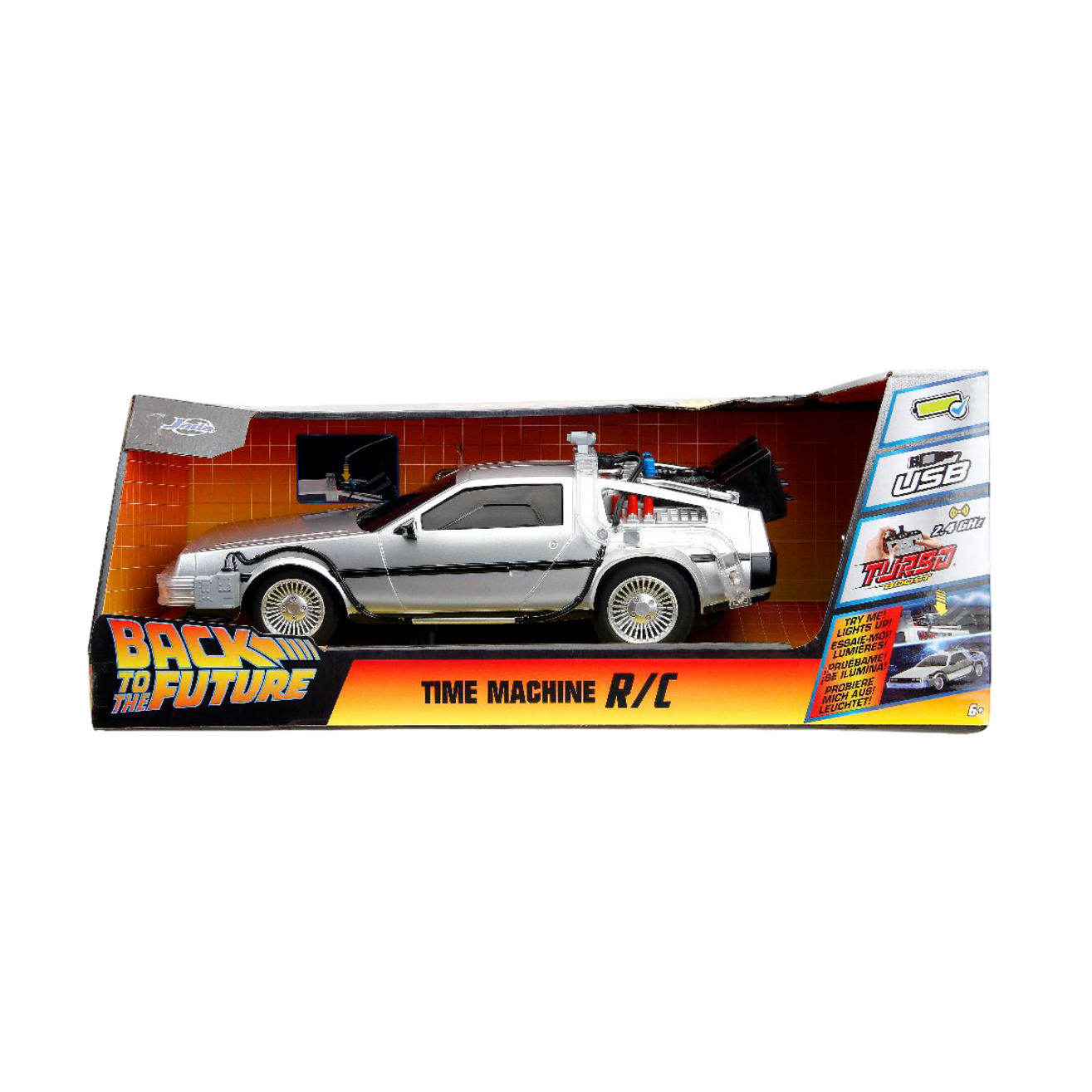 Delorean Time Machine Hollywood Rides R/C Vehicle - Back to the Future Jada