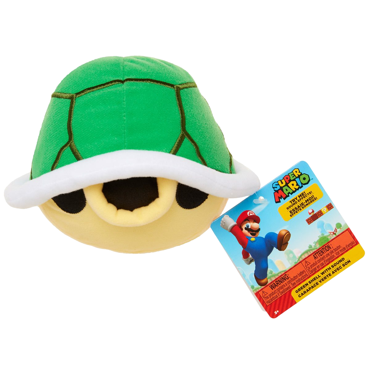 Green Shell Peluche con Sonido - World of Nintendo: Super Mario Bros Jakks Pacific