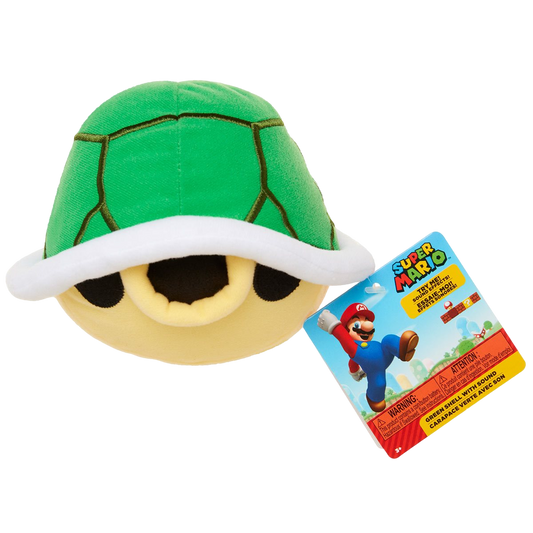 Green Shell Peluche con Sonido - World of Nintendo: Super Mario Bros Jakks Pacific