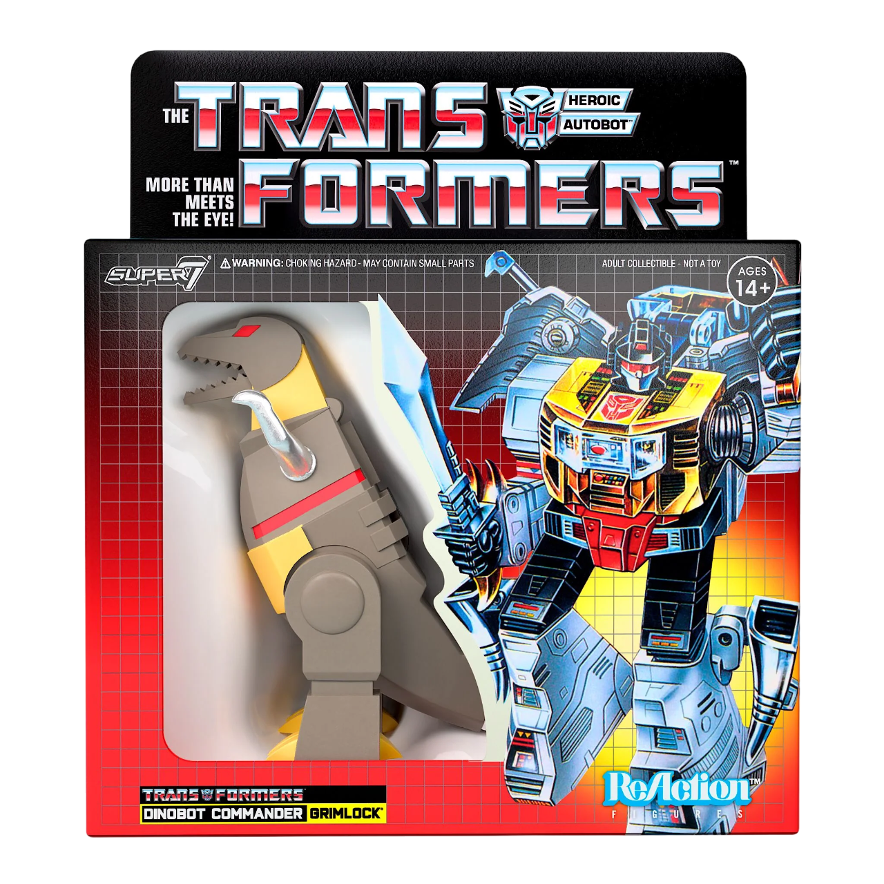 Grimlock (Metallic) - Transformsers ReAction Super7 SDCC 2024