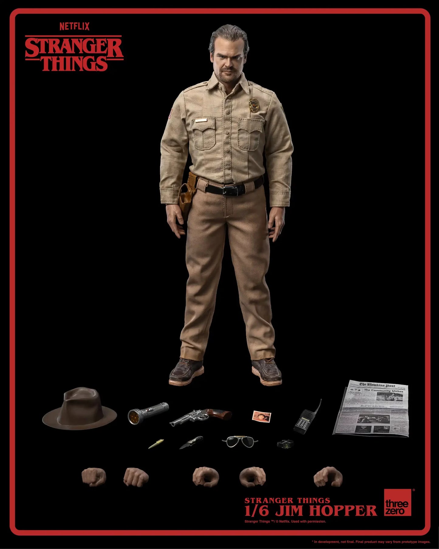Jim Hopper 1/6 - Stranger Things S1 Threezero