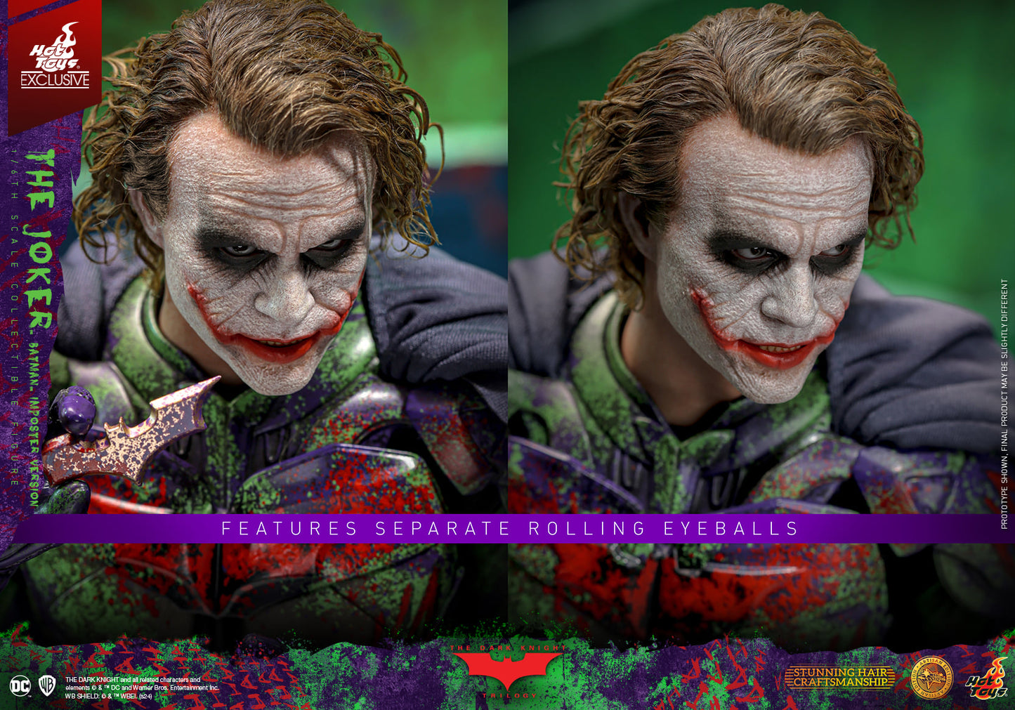 The Joker (Batman Imposter Version) Artisan Edition 1/6 - Batman: The Dark Knight Hot Toys