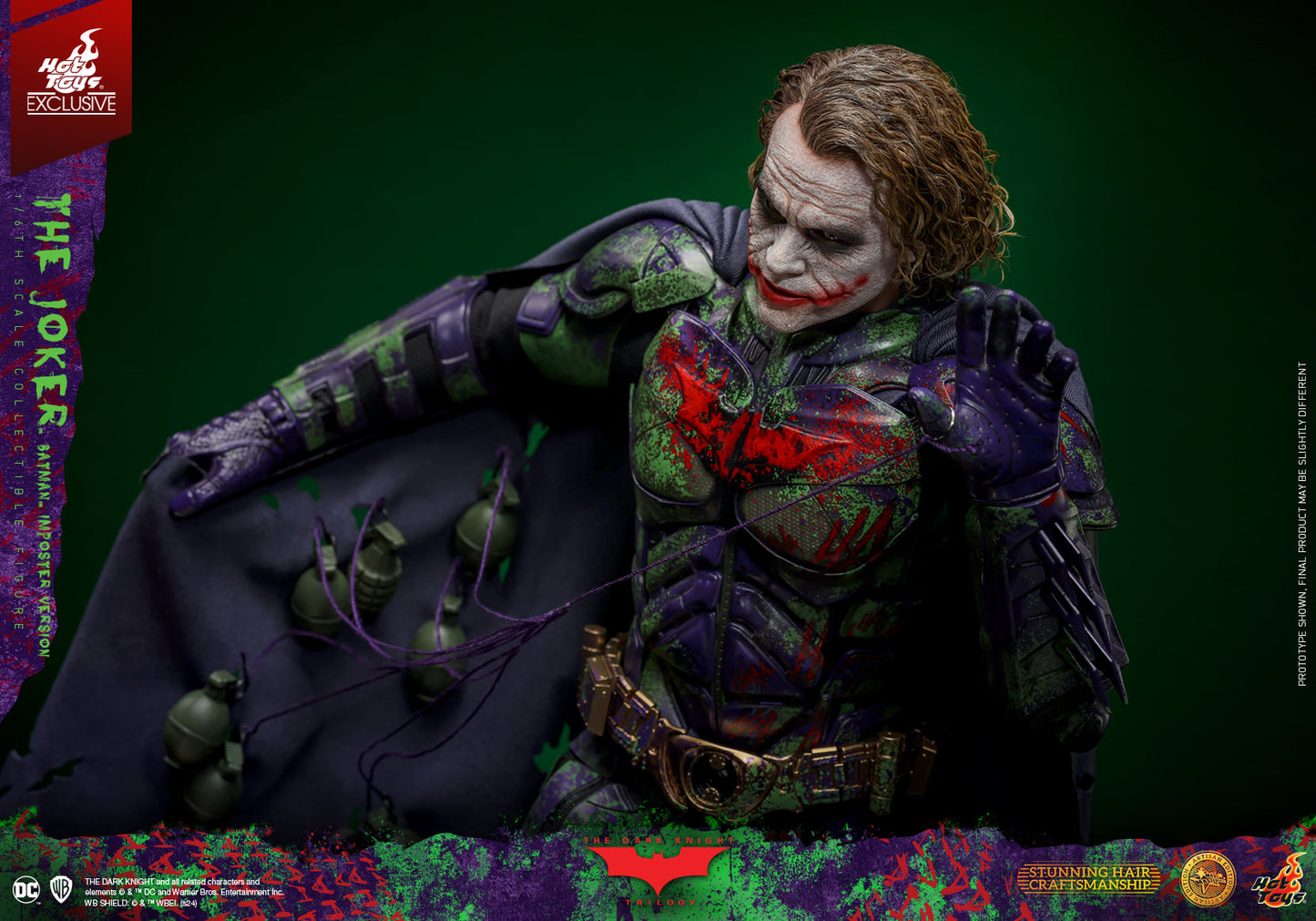 The Joker (Batman Imposter Version) Artisan Edition 1/6 - Batman: The Dark Knight Hot Toys