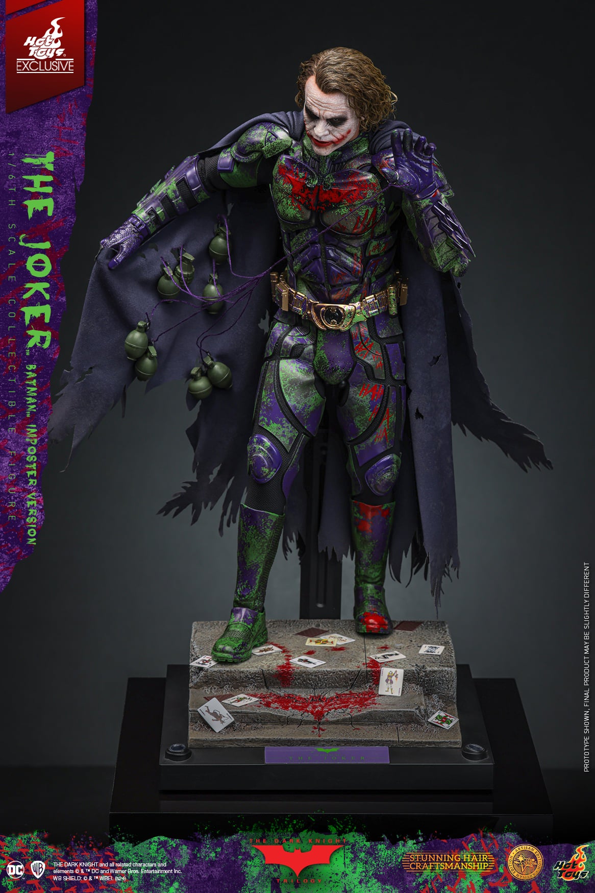 The Joker (Batman Imposter Version) Artisan Edition 1/6 - Batman: The Dark Knight Hot Toys