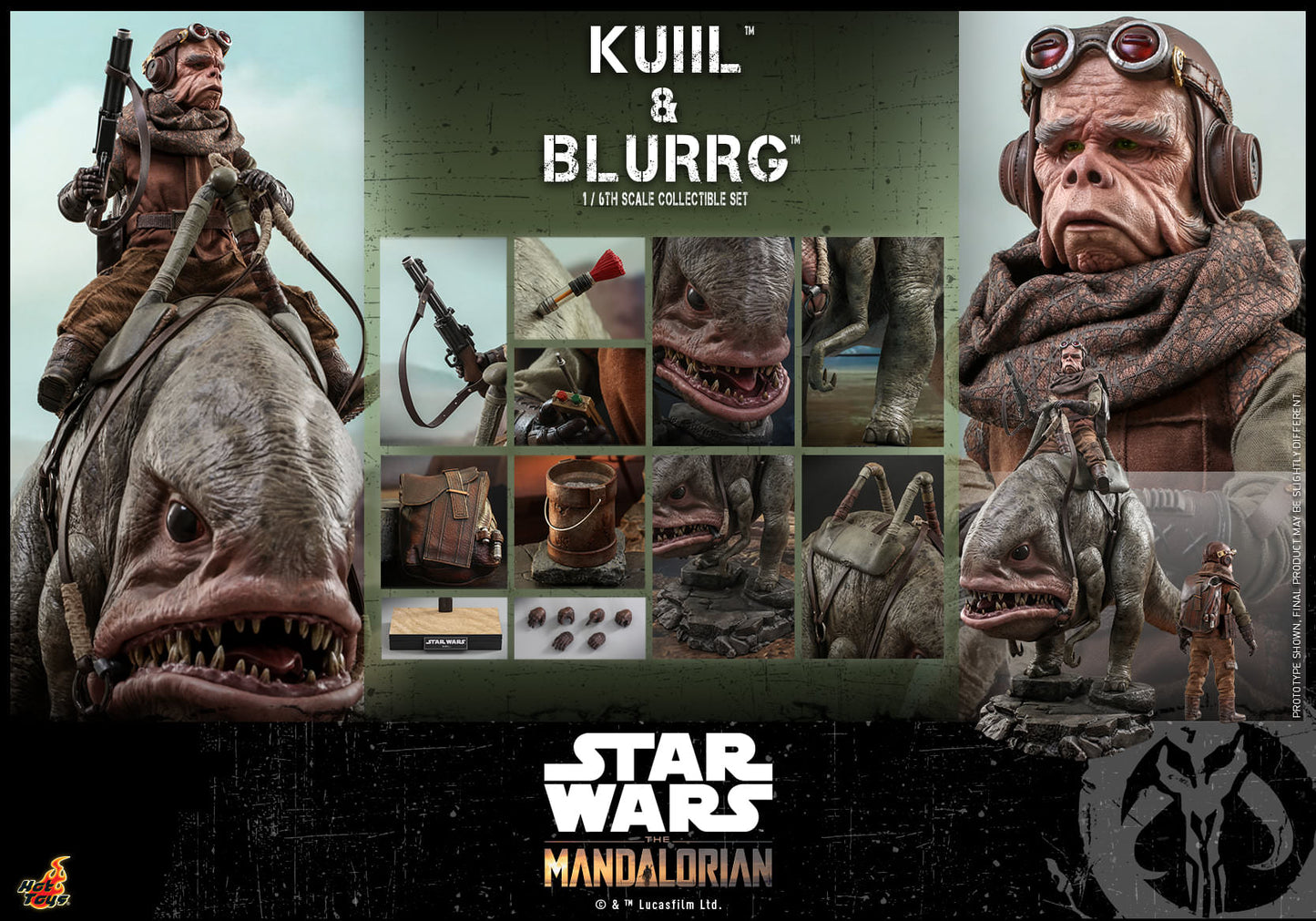 Kuiil and Blurrg Set 1/6 - Star Wars: The Mandalorian Hot Toys