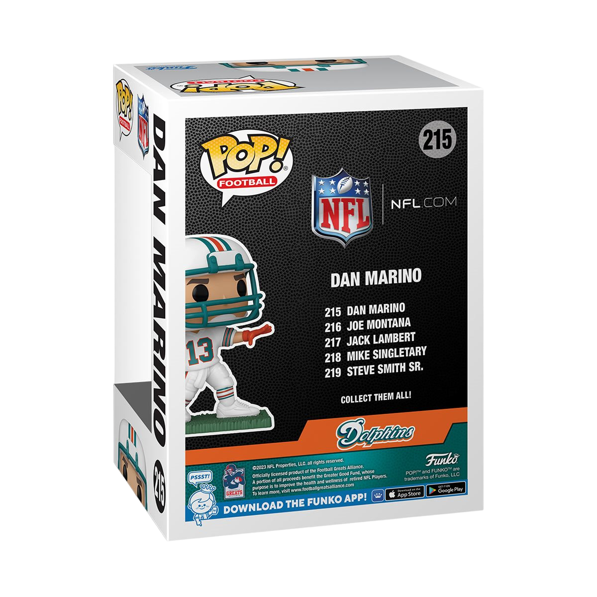 Dan Marino 215 - NFL Legends: Miami Dolphins Funko Pop!