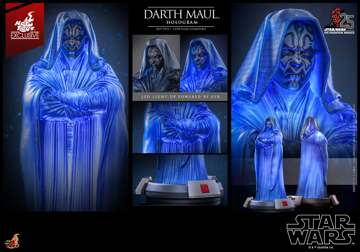 Darth Maul Hologram (Exclusive) 1/6 - Star Wars I: The Phantom Menace Hot Toys