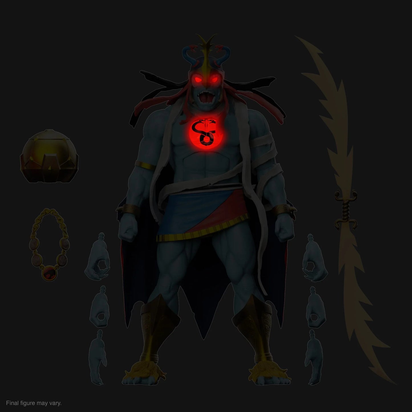 Mumm-Ra The Ever Living Led Eyes Ultimates! - Thundercats Super7