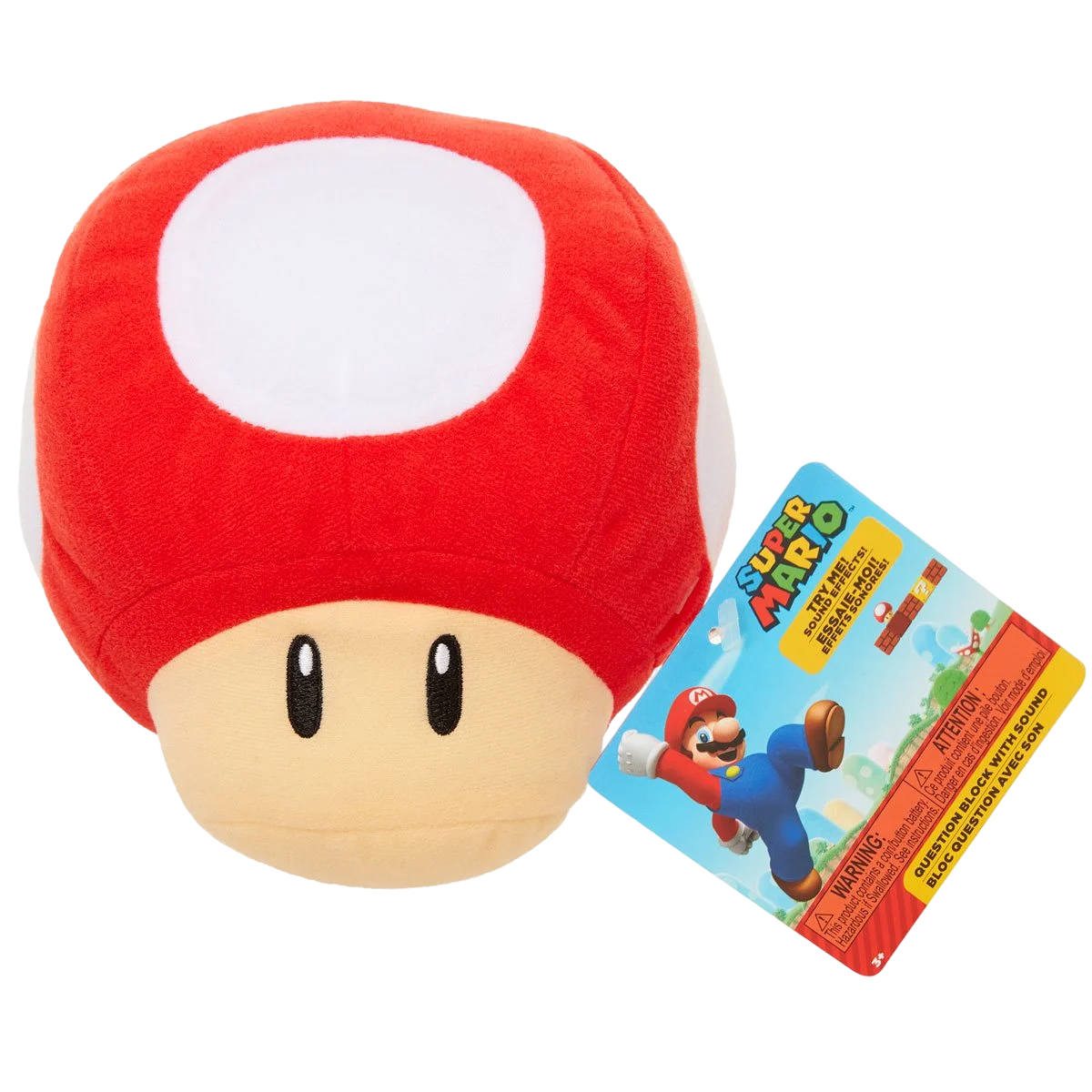 Mushroom Peluche con Sonido - World of Nintendo: Super Mario Bros Jakks Pacific