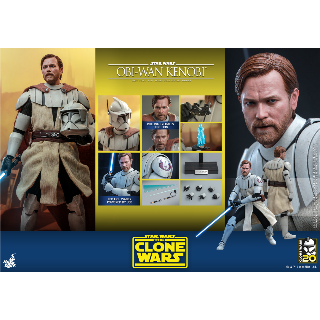 Obi-Wan Kenobi 1/6 - Star Wars: The Clone Wars Hot Toys