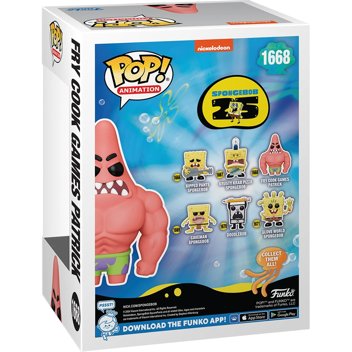 Fry Cook Games Patrick 1668 - Bob Esponja 25th Aniversario Funko Pop!