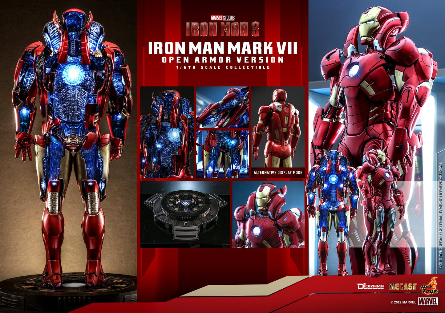 Iron Man Mark VII (Open Armor Version) 1/6 - Marvel: Iron Man Hot Toys