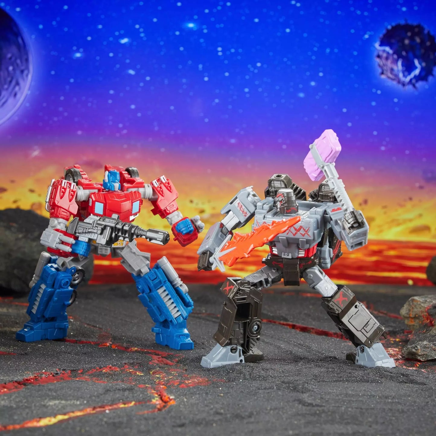 Fractured Friendship (2-Pack) - Transformers: Legacy United Voyager Class Hasbro SDCC 2024