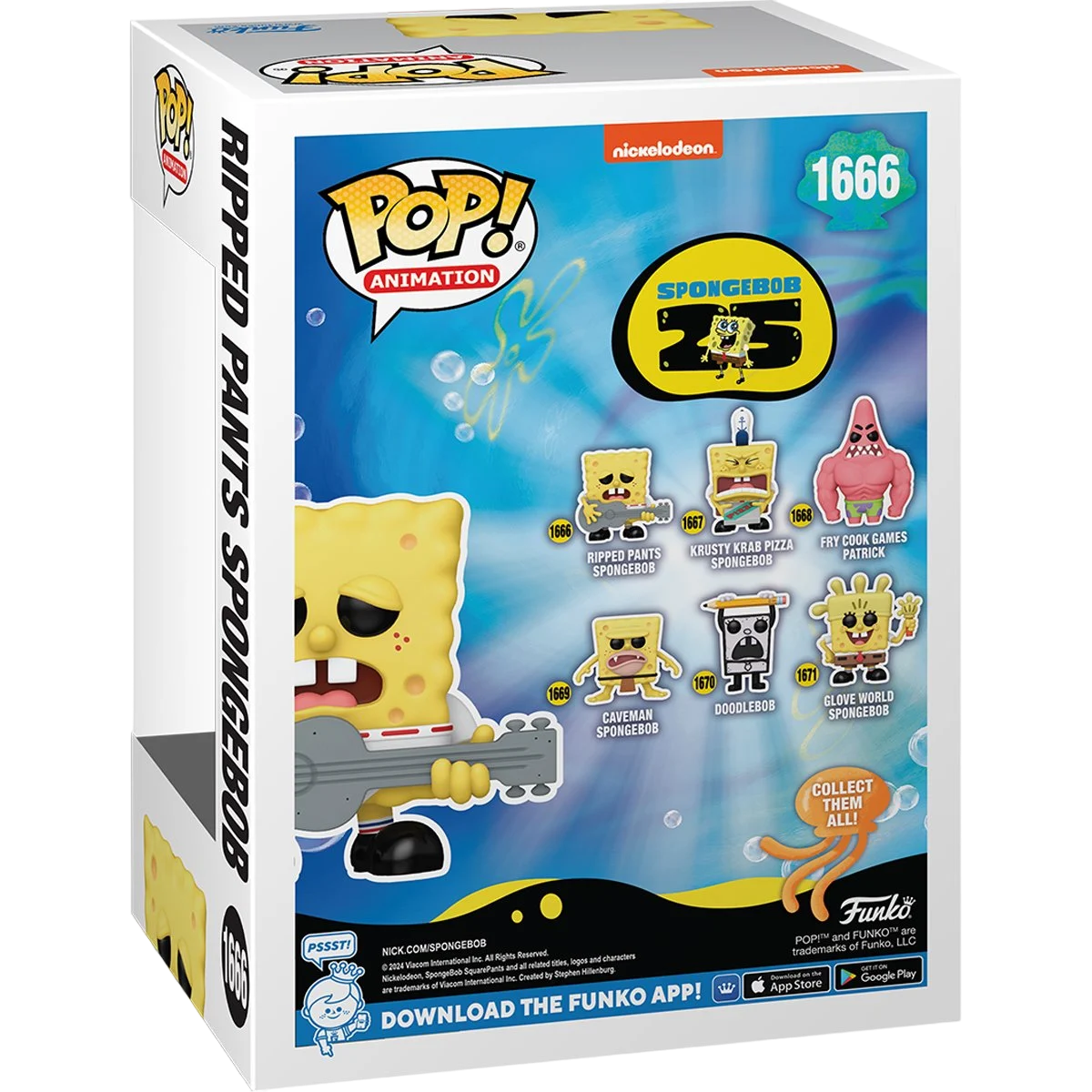 Ripped Pants Sponge Bob 1666 - Bob Esponja 25th Aniversario Funko Pop!