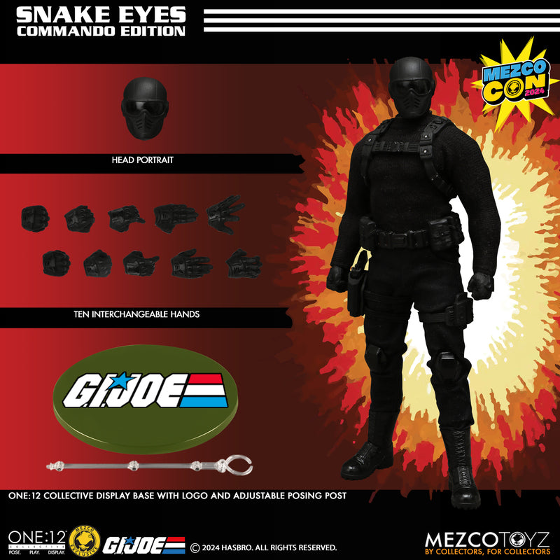 Snake Eyes (Commando Edition) One:12 Exclusive - G.I. Joe Mezco Toyz SDCC 2024