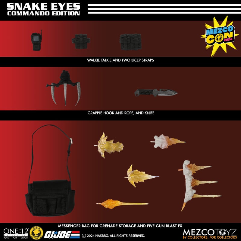 Snake Eyes (Commando Edition) One:12 Exclusive - G.I. Joe Mezco Toyz SDCC 2024