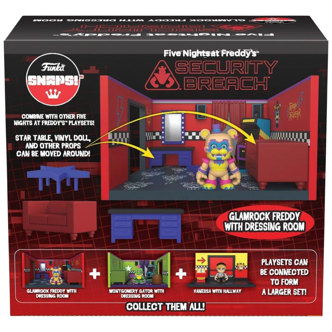 Glamrock Freddy with Dressing Room - Five Night's At Freddy's: Security Breach Funko Snaps