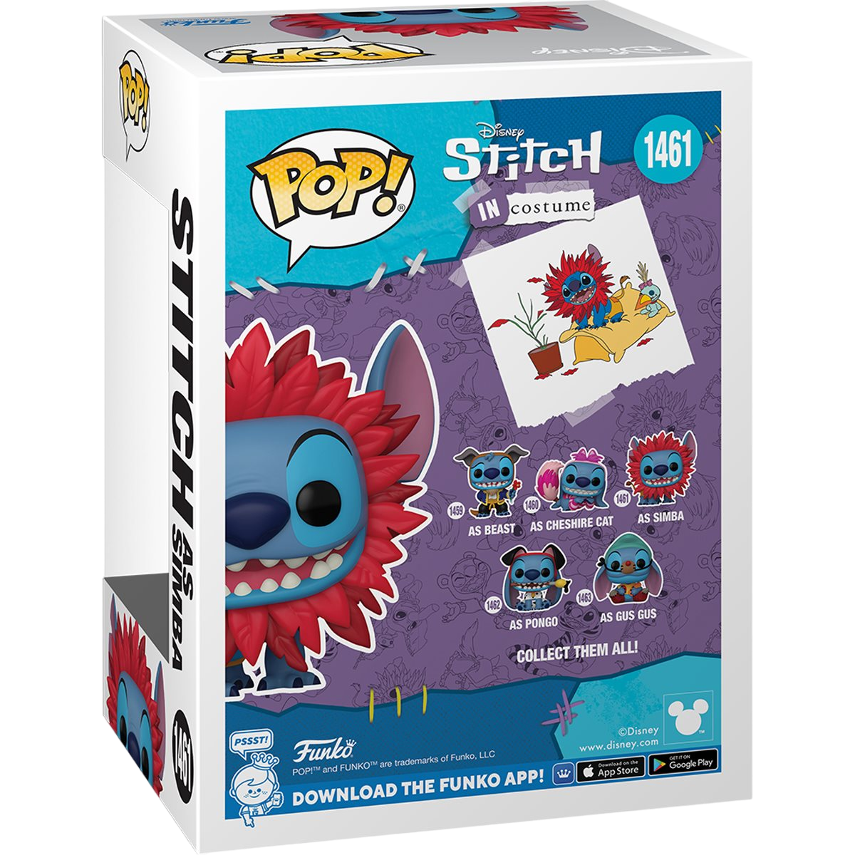 Stitch as Simba 1461 - Lilo & Stitch Funko Pop! Disney