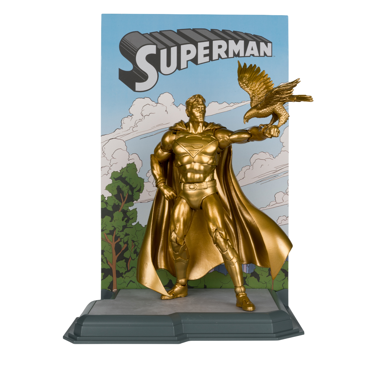 Superman (Centennial Park Tribute Statue) Gold Label - DC Multiverse McFarlane SDCC 2024