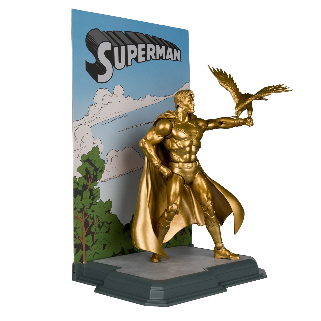 Superman (Centennial Park Tribute Statue) Gold Label - DC Multiverse McFarlane SDCC 2024