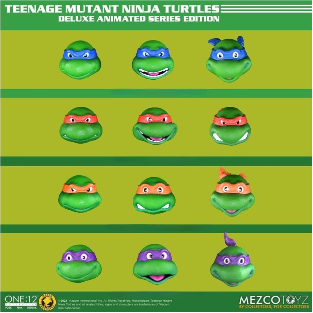 Teenage Mutant Ninja Turtles One:12 Deluxe Animated Series Edition - Tortugas Ninja Mezco Toyz