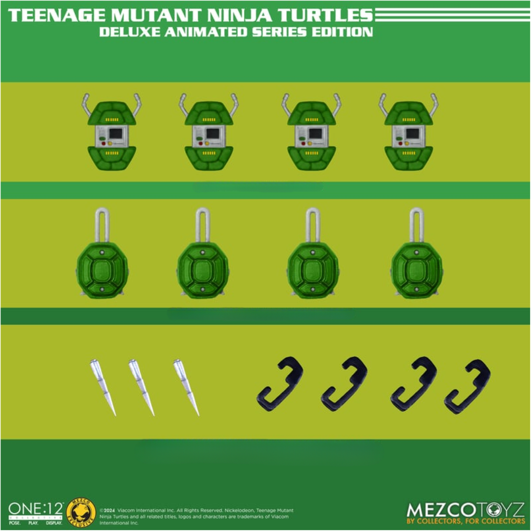 Teenage Mutant Ninja Turtles One:12 Deluxe Animated Series Edition - Tortugas Ninja Mezco Toyz