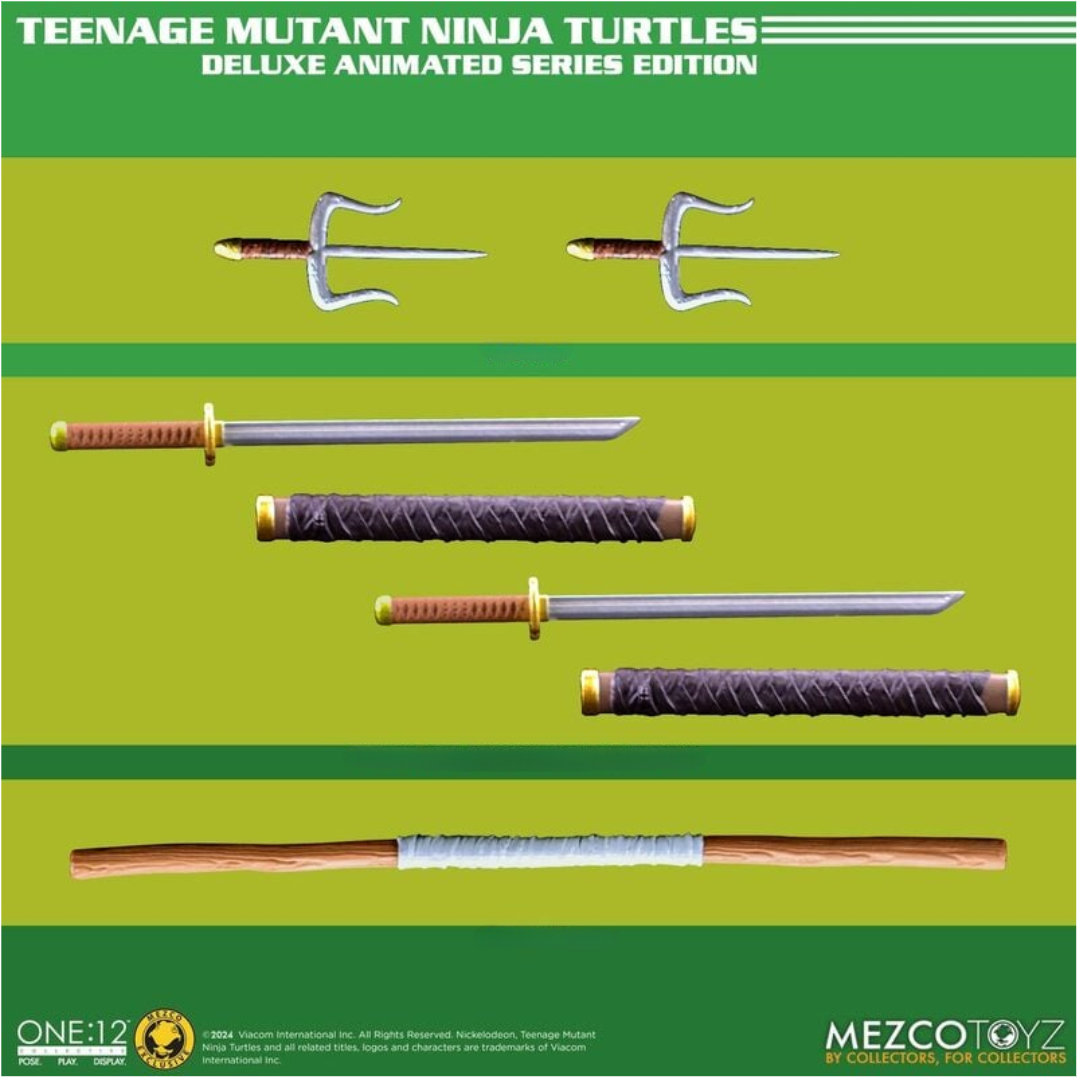 Teenage Mutant Ninja Turtles One:12 Deluxe Animated Series Edition - Tortugas Ninja Mezco Toyz