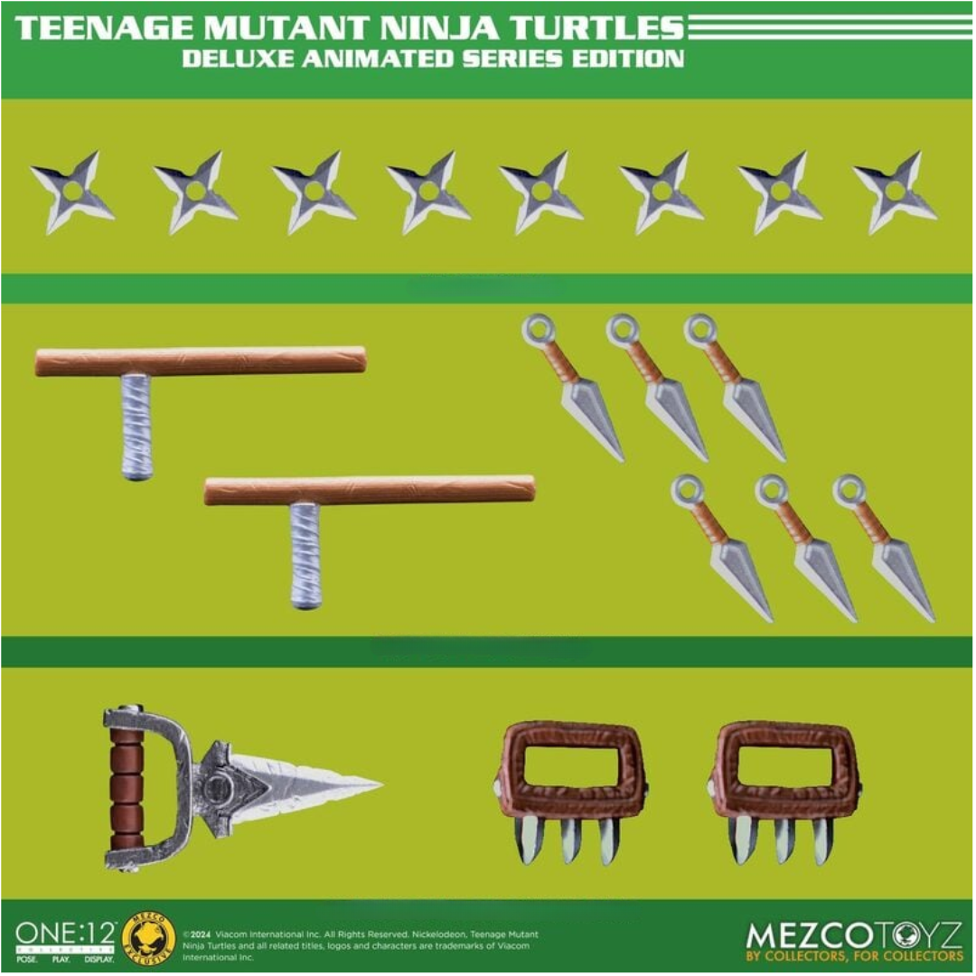 Teenage Mutant Ninja Turtles One:12 Deluxe Animated Series Edition - Tortugas Ninja Mezco Toyz