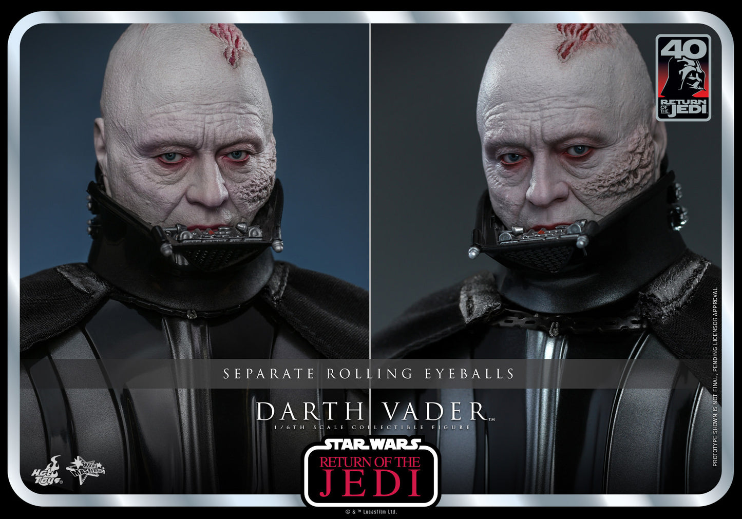 Darth Vader 1/6 - Star Wars: The Return Of The Jedi 40Th Anniversary Hot Toys