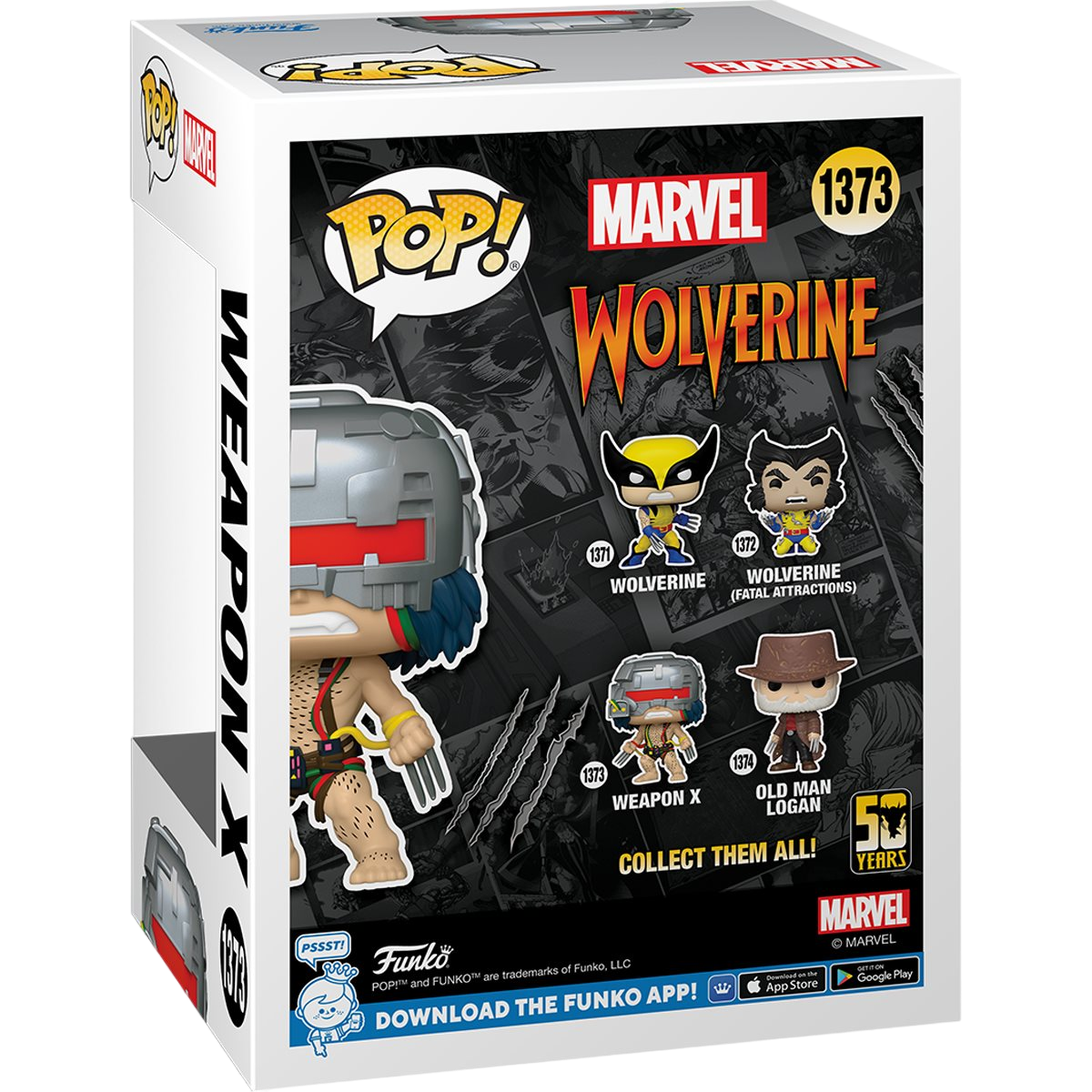 Weapon X 1373 - Marvel: Wolverine 50Th Anniversary Funko Pop!