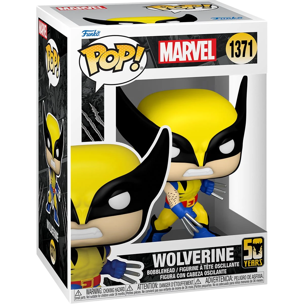 Wolverine Classic 1371 - Marvel: Wolverine 50Th Anniversary Funko Pop!