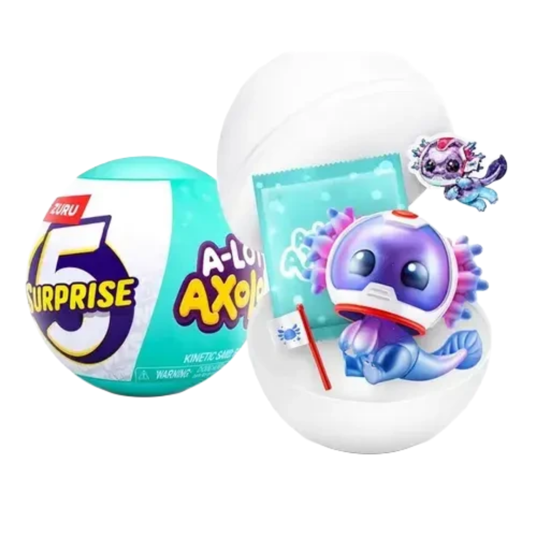 Mini Brands 5 ajolotes Sorpresa A-Lot-A (Serie 1) Capsule -ZURU 5 Surprise A-Lot-A Axolotls