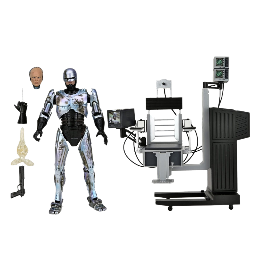 Battle Damaged RoboCop with Chair Ultimate - Robocop NECA