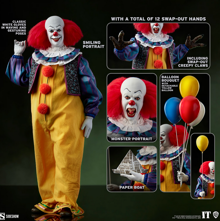 Pennywise 1990 (Limited Edition) 1/6 - It: The Movie Sideshow