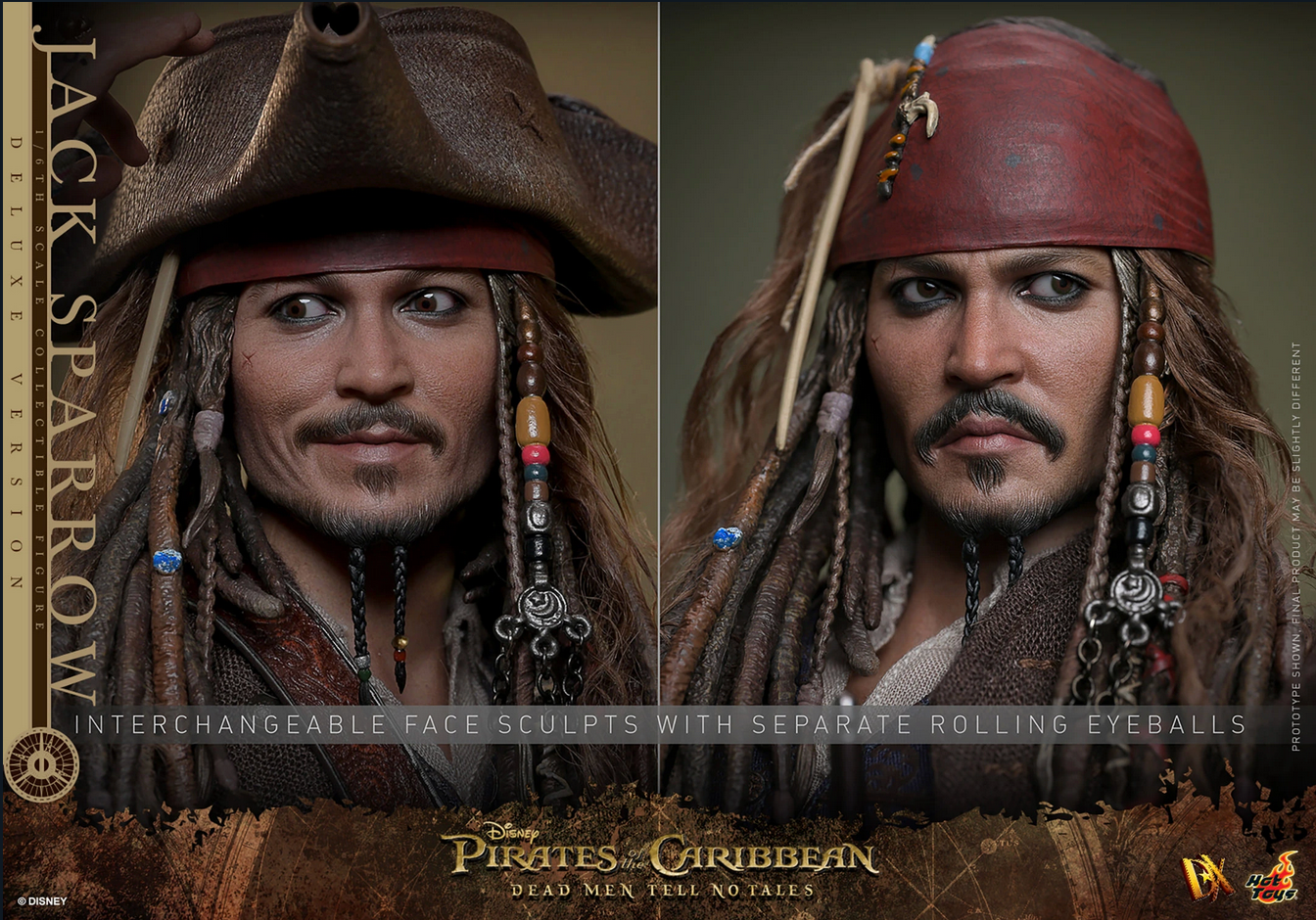Jack Sparrow Deluxe 1/6 (Dx Series) - Pirates of the Caribbean: Dead Men Tell No Tales  Hot Toys