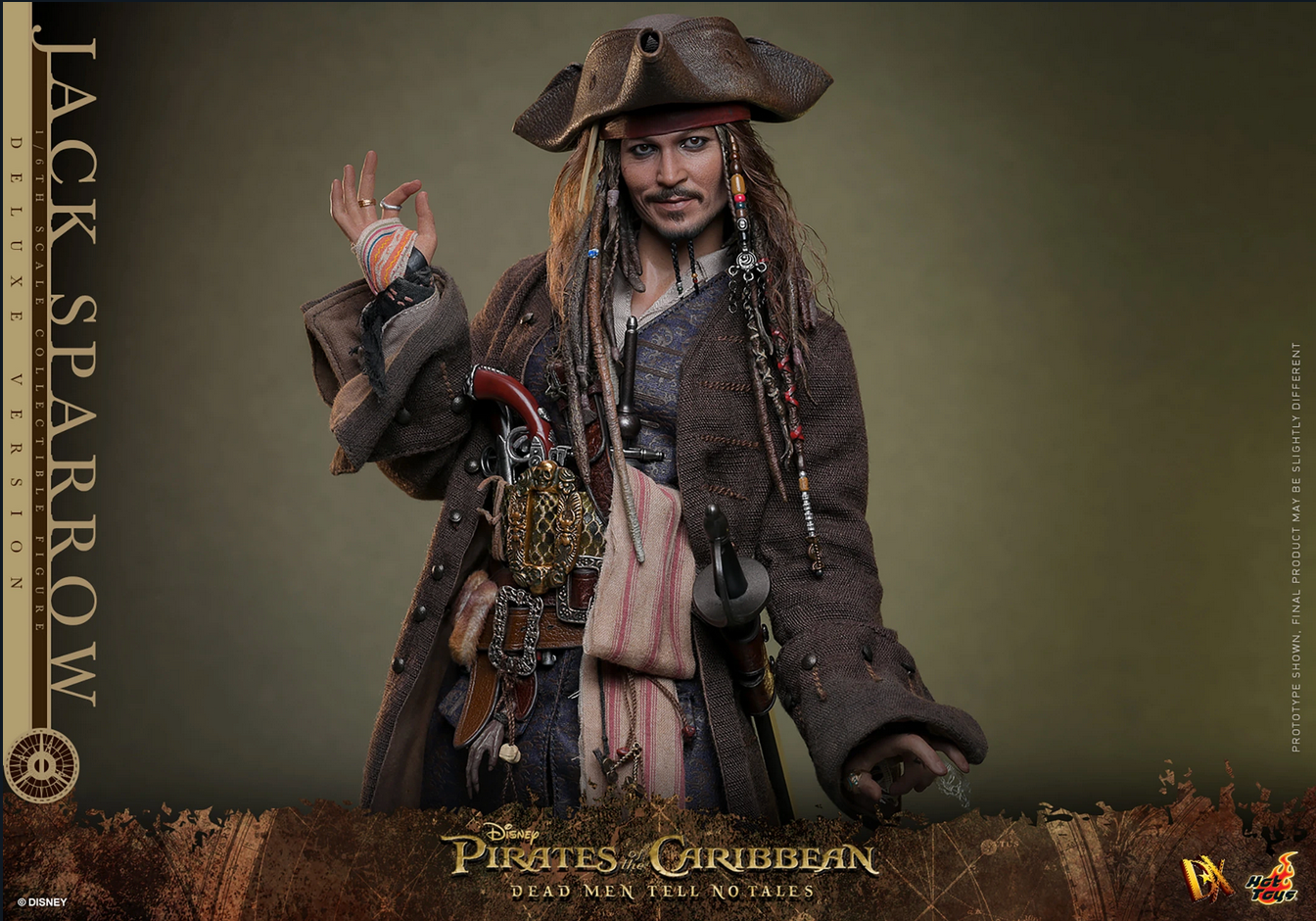 Jack Sparrow Deluxe 1/6 (Dx Series) - Pirates of the Caribbean: Dead Men Tell No Tales  Hot Toys